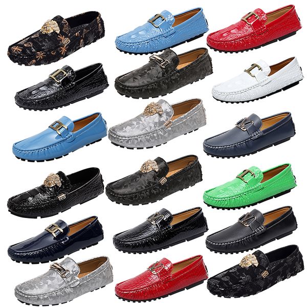 luxury brands loafers men shoes pu leather solid color round toe classic metal decoration simple versatile comfortable flat driving shoes si, Black
luxury brands loafers men shoes pu leather solid color round toe classic metal decoration simple versatile comfortable flat driving shoes si, Black