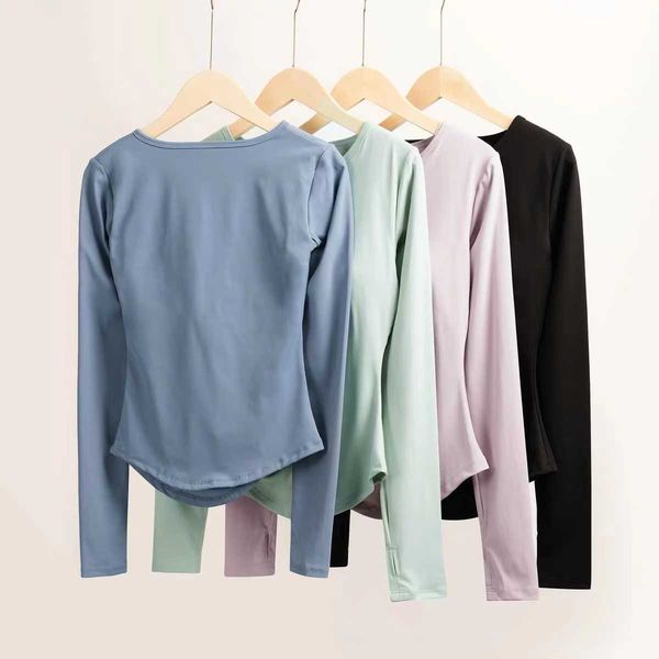 lulu t shirt v neck sports long-sleeved high-end pilates training fitness with chest pad yoga clothing female ca24 woman lady autumn and win
lulu t shirt v neck sports long-sleeved high-end pilates training fitness with chest pad yoga clothing female ca24 woman lady autumn and win