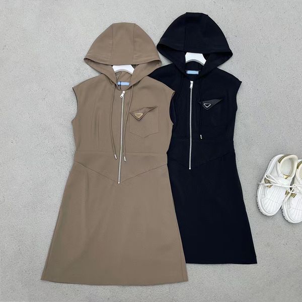 fashion hooded dress trendy letters embroidery skirts summer sleeveless personality dresses 2 colors vacation dress clothing, Black
fashion hooded dress trendy letters embroidery skirts summer sleeveless personality dresses 2 colors vacation dress clothing, Black