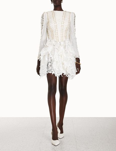 runway dresses australian designer 2023 heavy industry round neck embroidered short dress, Black
runway dresses australian designer 2023 heavy industry round neck embroidered short dress, Black