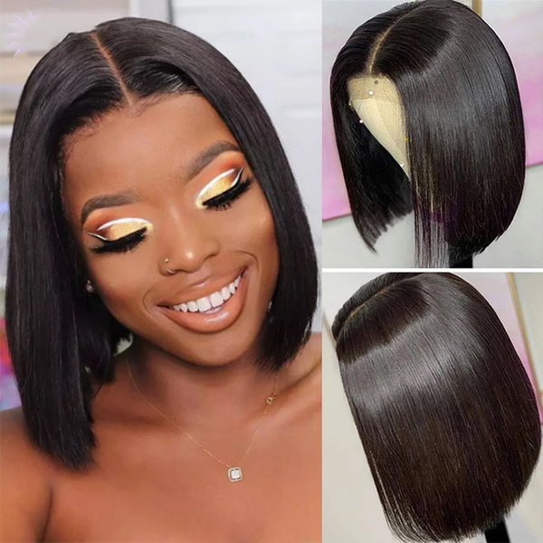 short bob wig human hair wigs for black women pre plucked brazilian 13x6 hd bone straight lace frontal wig, Black;brown
short bob wig human hair wigs for black women pre plucked brazilian 13x6 hd bone straight lace frontal wig, Black;brown