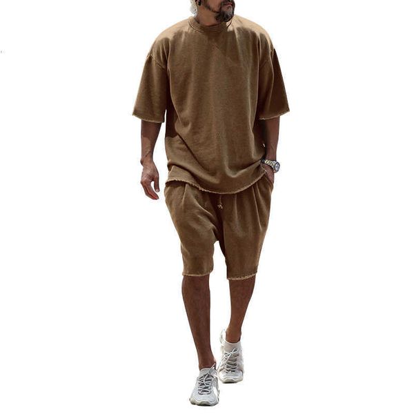 sports suit men's casual loose fitting sleeved t-shirt summer shorts two-piece clothing, White;black
sports suit men's casual loose fitting sleeved t-shirt summer shorts two-piece clothing, White;black