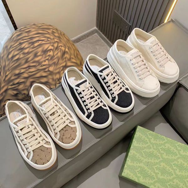 designer shoes1977 canvas women's lace-up vintage embroidered thick soled rubber shoes b22 casual sneakers white brown classic canvas w, Black
designer shoes1977 canvas women's lace-up vintage embroidered thick soled rubber shoes b22 casual sneakers white brown classic canvas w, Black