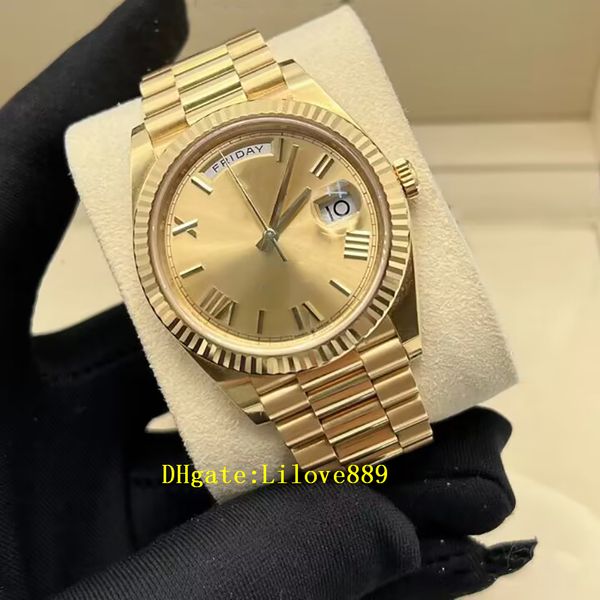 men watch 40mm 18k gold rose gold 3235 movement automatic mens bracelet watches triangular pit pattern outer ring 228238, Slivery;brown
men watch 40mm 18k gold rose gold 3235 movement automatic mens bracelet watches triangular pit pattern outer ring 228238, Slivery;brown