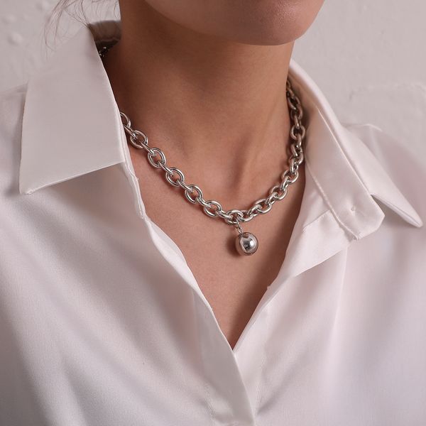 fashion round geometric ball-shaped pendant necklace, simple personality retro accessories jewelry hand-made multi-layer pendant necklace un, Silver
fashion round geometric ball-shaped pendant necklace, simple personality retro accessories jewelry hand-made multi-layer pendant necklace un, Silver