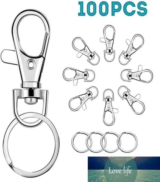 100pcs keychain hooks with key rings keychain clip hook with ring for lanyard jewelry making diy crafts jewelry findings2615214, Silver
100pcs keychain hooks with key rings keychain clip hook with ring for lanyard jewelry making diy crafts jewelry findings2615214, Silver