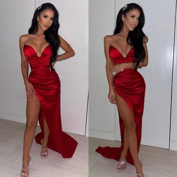 red prom dresses sweetheart party evening gowns pleats slit semi formal red carpet long special occasion dress, Black
red prom dresses sweetheart party evening gowns pleats slit semi formal red carpet long special occasion dress, Black