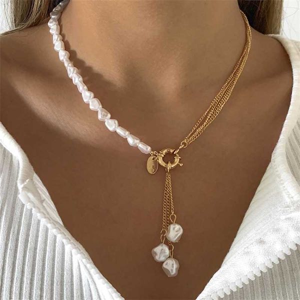 pendant necklaces baroque simulated pearls long tassel necklace for women beaded link chain 2023 trend lariat wedding jewelry 230613, Silver
pendant necklaces baroque simulated pearls long tassel necklace for women beaded link chain 2023 trend lariat wedding jewelry 230613, Silver