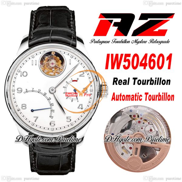 azf real tourbillon mystere automatic mens watch power reserve iw504601 steel case white dial silver number black leather super edition relo, Slivery;brown
azf real tourbillon mystere automatic mens watch power reserve iw504601 steel case white dial silver number black leather super edition relo, Slivery;brown