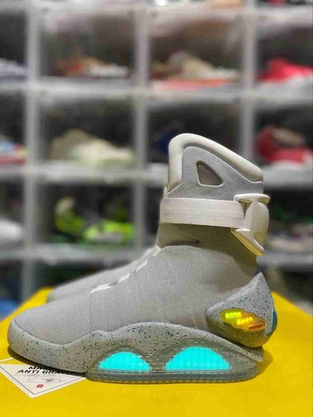 automatic laces air mag sneakers marty mcfly's led shoes man back to the future glow in the dark gray boots mcflys sneaker with box us7, Black
automatic laces air mag sneakers marty mcfly's led shoes man back to the future glow in the dark gray boots mcflys sneaker with box us7, Black