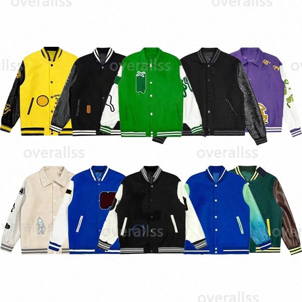 new mens jacket baseball varsity jacket vintage bomber puffer jacket letter embroidery autumn and winter men loose causal outwear coats gr, Black;brown
new mens jacket baseball varsity jacket vintage bomber puffer jacket letter embroidery autumn and winter men loose causal outwear coats gr, Black;brown