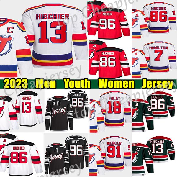 #86 jack hughes reverse retro hockey jersey #63 jesper bratt 13 nico hischier 7 dougie hamilton ondrej palat miles wood martin brodeur dawso, Black;red
#86 jack hughes reverse retro hockey jersey #63 jesper bratt 13 nico hischier 7 dougie hamilton ondrej palat miles wood martin brodeur dawso, Black;red