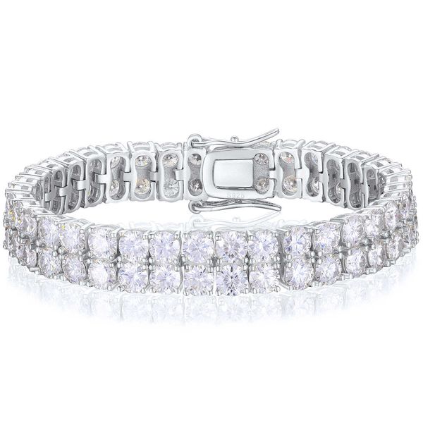 dropshipping luxury 3mm 4mm 5mm silver 2 row moissanite diamond cluster classic tennis bracelet for men women
dropshipping luxury 3mm 4mm 5mm silver 2 row moissanite diamond cluster classic tennis bracelet for men women