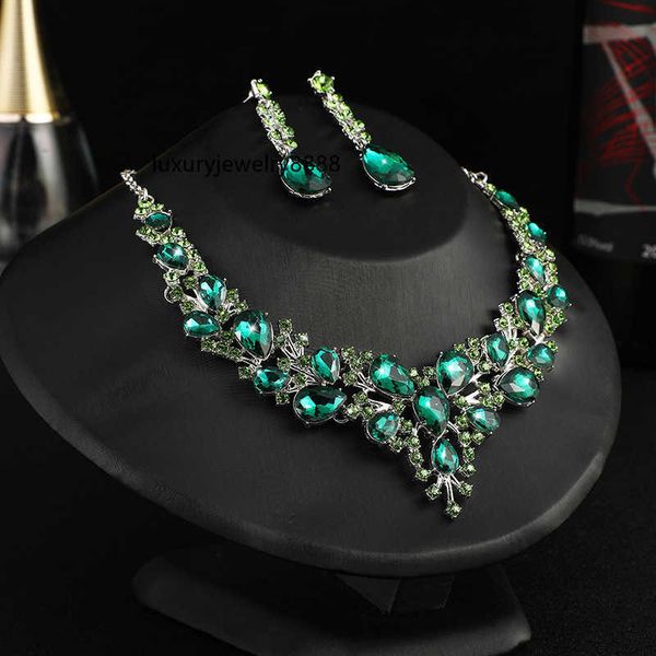 designer jewelry design sense crystal necklace earring set exquisite design fashion style bridal jewelry wedding gifts evening accessories, Silver
designer jewelry design sense crystal necklace earring set exquisite design fashion style bridal jewelry wedding gifts evening accessories, Silver