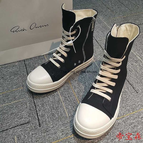rick ownes ro high shoes for men wax faced canvas shoes trendy thick soled couples casual board shoes milk fragrant soles short boots for wo, Black
rick ownes ro high shoes for men wax faced canvas shoes trendy thick soled couples casual board shoes milk fragrant soles short boots for wo, Black