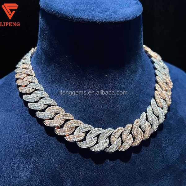 selling hip hop vvs moissanite 18 inches 20 22 iced out diamond cuban chain, Silver
selling hip hop vvs moissanite 18 inches 20 22 iced out diamond cuban chain, Silver