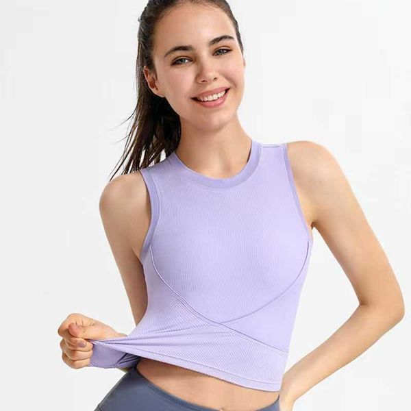lulu women built-in chest pad yoga vest stretchy running sports bra shockproof sleeveless fitness solid color tank woman
lulu women built-in chest pad yoga vest stretchy running sports bra shockproof sleeveless fitness solid color tank woman
