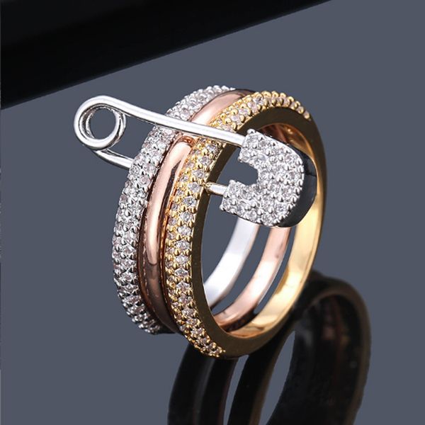 donia jewelry luxury ring exaggerated three-ring copper inlaid full of zircons european and american creative designer gifts, Silver
donia jewelry luxury ring exaggerated three-ring copper inlaid full of zircons european and american creative designer gifts, Silver