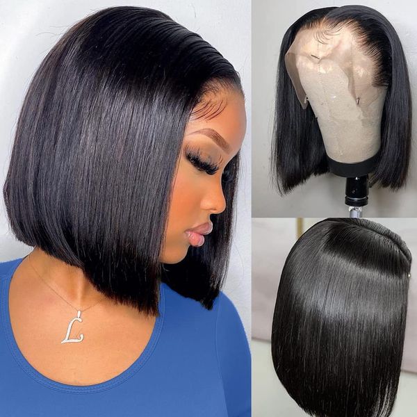 straight bob wig human hair lace frontal wig for women transparent 13x4 hd lace frontal wig brazilian bob hair wig, Black;brown
straight bob wig human hair lace frontal wig for women transparent 13x4 hd lace frontal wig brazilian bob hair wig, Black;brown