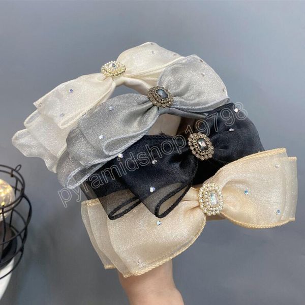 new fashion hairband for women multilayer bowknot headband side knot headwear fresh mesh cloth hair accessories, Slivery;white
new fashion hairband for women multilayer bowknot headband side knot headwear fresh mesh cloth hair accessories, Slivery;white