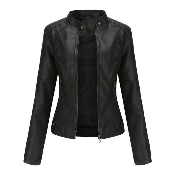 jackets women spring autumn faux leather jackets zipper basic coat 2022 moto biker casual pu outwear fashion female jacket, Black;brown
jackets women spring autumn faux leather jackets zipper basic coat 2022 moto biker casual pu outwear fashion female jacket, Black;brown