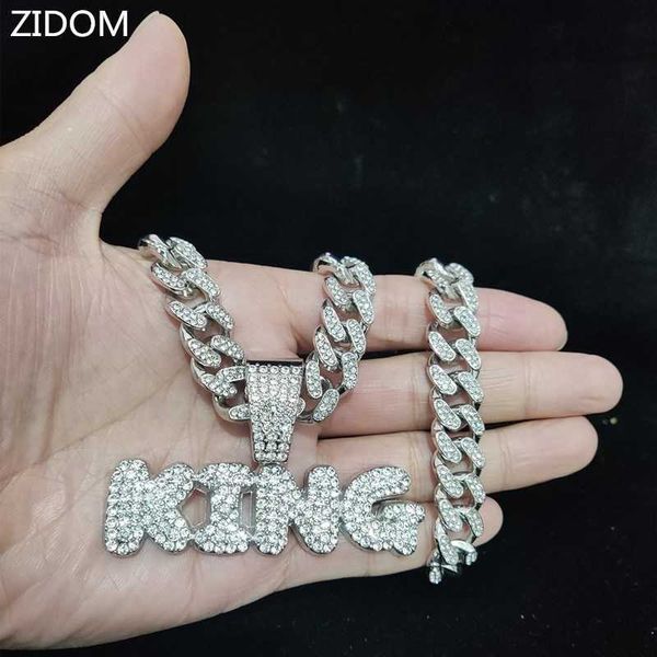 pendant necklaces men hip hop king letters necklace with 13mm miami cuban chain iced out bling hiphop male charm jewelry 230613, Silver
pendant necklaces men hip hop king letters necklace with 13mm miami cuban chain iced out bling hiphop male charm jewelry 230613, Silver