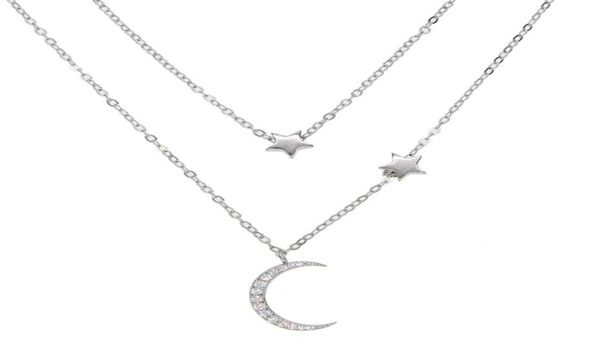fine 925 sterling silver factory whole 2018 christmas moon star necklace cz moon charm double layer thin chain minimal delicate st1215433
fine 925 sterling silver factory whole 2018 christmas moon star necklace cz moon charm double layer thin chain minimal delicate st1215433