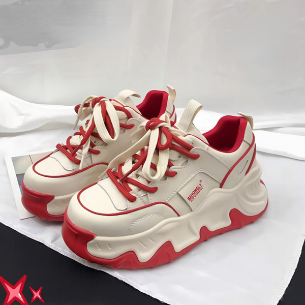 high street fashion chunky sneakers women platform american style mixed color shoes casual comfortable female footwear, Black
high street fashion chunky sneakers women platform american style mixed color shoes casual comfortable female footwear, Black