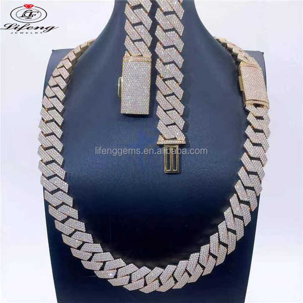 lifeng jewelry custom men jewelry vvs full diamond iced out moissanite 16mm cuban link hip hop diamond cuban chain, Silver
lifeng jewelry custom men jewelry vvs full diamond iced out moissanite 16mm cuban link hip hop diamond cuban chain, Silver