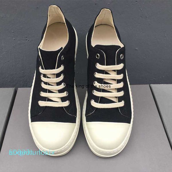 2023 luxury rick designer ro boots shoes owens mens ankle casual male canvas shoes summer breathable high sneakers man lace up flat s 6v8r, Black
2023 luxury rick designer ro boots shoes owens mens ankle casual male canvas shoes summer breathable high sneakers man lace up flat s 6v8r, Black