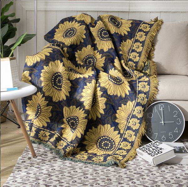 Blue Suower Cotton Knitted Blanket, Three-Layer Thickened Pastoral Style Sofa Office Blanket, Beige
Blue Suower Cotton Knitted Blanket, Three-Layer Thickened Pastoral Style Sofa Office Blanket, Beige