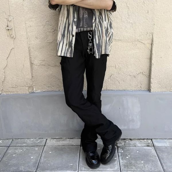 high street flared suit pants men's straight black baggy trousers casual cargos oversize
high street flared suit pants men's straight black baggy trousers casual cargos oversize