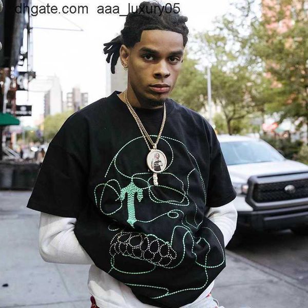 designer fashion clothing tees tshirt american fashion brand trapstar embroidered skeleton street youth loose relaxed fashion trend short sl, White;black
designer fashion clothing tees tshirt american fashion brand trapstar embroidered skeleton street youth loose relaxed fashion trend short sl, White;black