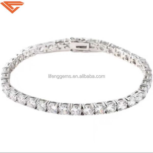 custom 4mm 5mm moissanite tennis chain pass diamond tester sterling silver bracelet
custom 4mm 5mm moissanite tennis chain pass diamond tester sterling silver bracelet