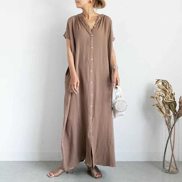 shirt summer new style loose fit long short sleeve fashion plain color maxi night club dress women's womens dresses, White;black
shirt summer new style loose fit long short sleeve fashion plain color maxi night club dress women's womens dresses, White;black