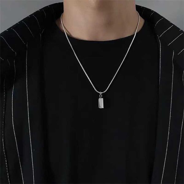 pendant necklaces stainless steel chain with square necklace for men trendy brick women 2023 fashion jewelry 230613, Silver
pendant necklaces stainless steel chain with square necklace for men trendy brick women 2023 fashion jewelry 230613, Silver