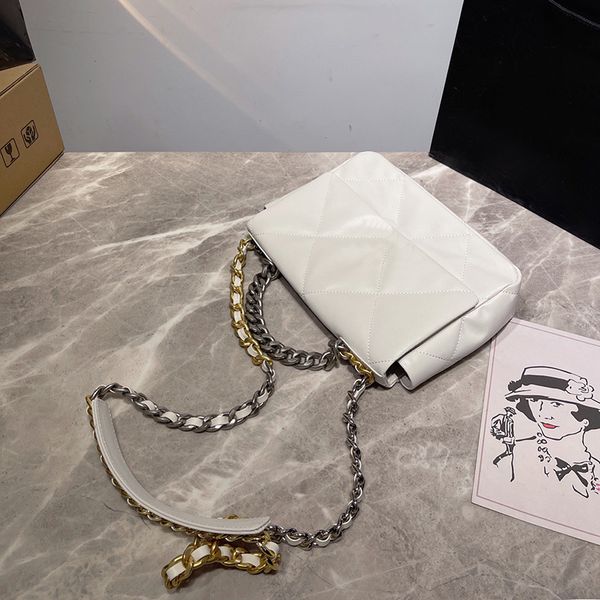 designer 19bag white flap soft leather chains diamond lattice design shoulder bag genuine leathers cc women cowhide hasp belts handle bags c
designer 19bag white flap soft leather chains diamond lattice design shoulder bag genuine leathers cc women cowhide hasp belts handle bags c