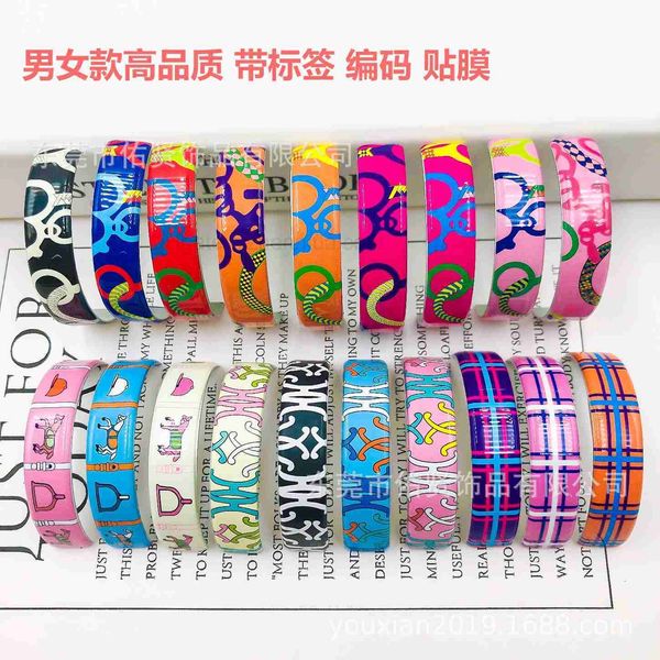 luxury design her max h enamel pattern bracelet titanium steel women's love horse pattern bracelet colorful gold jewelry, Black
luxury design her max h enamel pattern bracelet titanium steel women's love horse pattern bracelet colorful gold jewelry, Black