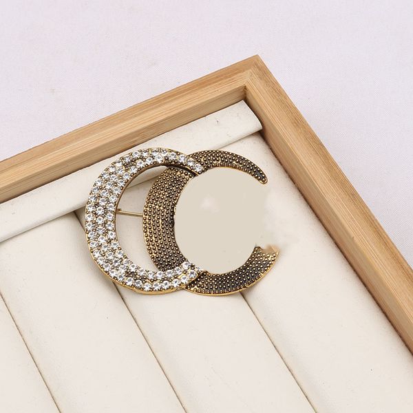 20style brand designer double letter brooch women retro classic diamond brooches suit pin fashion wedding gift jewelry accessories, Gray
20style brand designer double letter brooch women retro classic diamond brooches suit pin fashion wedding gift jewelry accessories, Gray