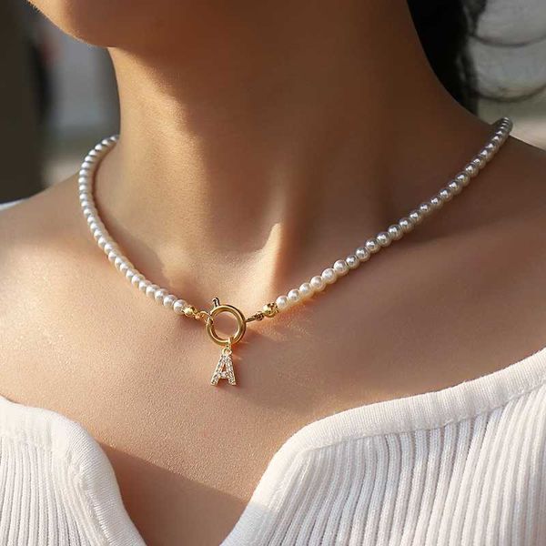 beaded necklaces vintage pave cubic 26 initial letter women necklace classic 4mm imitation pearl for jewlery gift 230613, Silver
beaded necklaces vintage pave cubic 26 initial letter women necklace classic 4mm imitation pearl for jewlery gift 230613, Silver