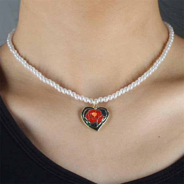 beaded necklaces heart flower pendant pearl necklace chock clavicle chain fashion women handmade strand beads jewelry gift boho accessories, Silver
beaded necklaces heart flower pendant pearl necklace chock clavicle chain fashion women handmade strand beads jewelry gift boho accessories, Silver