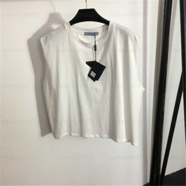 womens versatile designers clothes letter triangle label decoration casual undershirt sleeveless round neck t shirt designer tank 0607, White
womens versatile designers clothes letter triangle label decoration casual undershirt sleeveless round neck t shirt designer tank 0607, White
