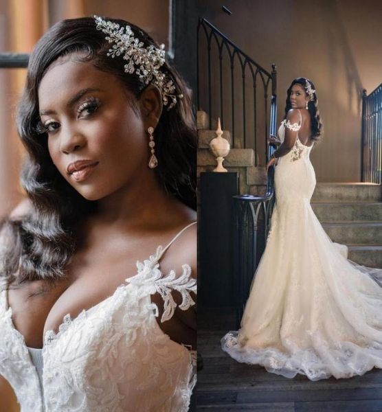 2021 vintage lace wedding dresses arabic aso ebi mermaid bridal gowns spaghetti straps vestidos de novia lace open back plus size 6363957, White
2021 vintage lace wedding dresses arabic aso ebi mermaid bridal gowns spaghetti straps vestidos de novia lace open back plus size 6363957, White