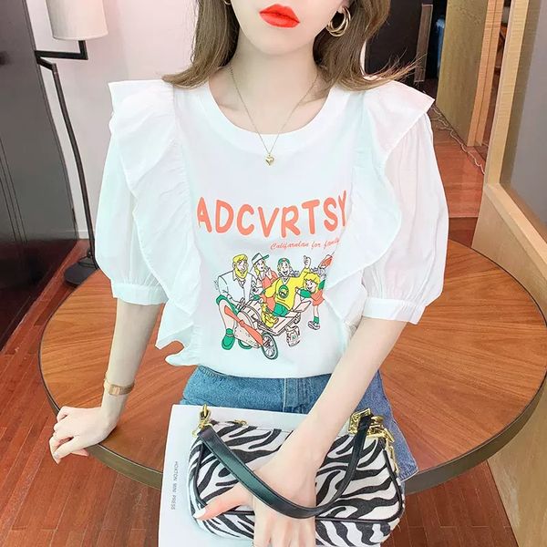 women's t-shirt short sleeves tshirt designer t shirt lady hoodie letters printed cotton tee anine bing summer fashion women cresw neck, White;black