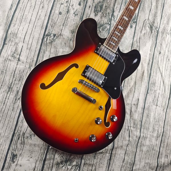 335 electric guitar, mahogany, full hollow, retro tuner, available, quick package
335 electric guitar, mahogany, full hollow, retro tuner, available, quick package