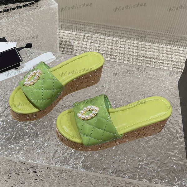 designer womens sandals platform slippers high heels .5cm shoes patent leather diamond check pearl hardware metal c button printed dress sh, Black
designer womens sandals platform slippers high heels .5cm shoes patent leather diamond check pearl hardware metal c button printed dress sh, Black