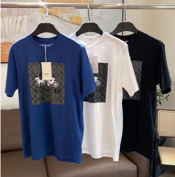 men's t-shirts men's and t-shirt classic carriage print short sleeve round pullover couple coach matching half sleeve, White;black
men's t-shirts men's and t-shirt classic carriage print short sleeve round pullover couple coach matching half sleeve, White;black