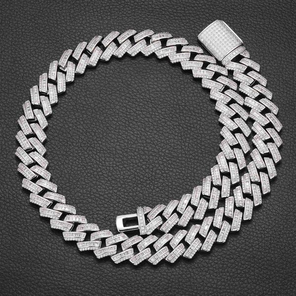 dropshpping jewellery 16mm white gold plated copper alloy prong setting aaaaa zircon diamond iced out cuban link chain necklace, Silver
dropshpping jewellery 16mm white gold plated copper alloy prong setting aaaaa zircon diamond iced out cuban link chain necklace, Silver