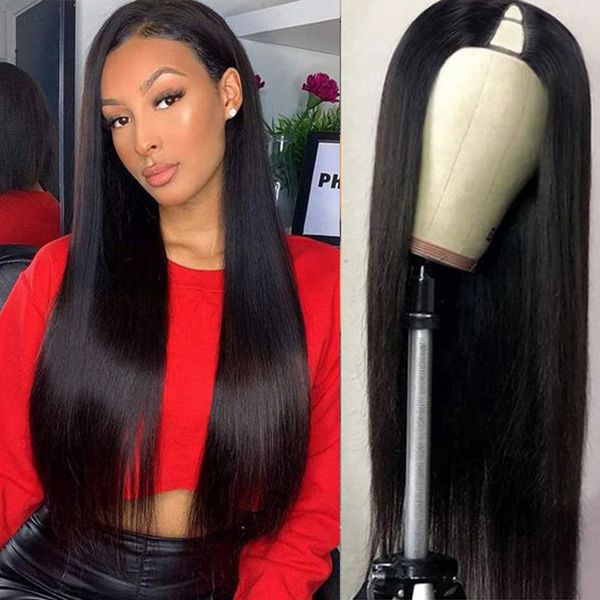 straight u part wig glueless brazilian straight human hair wigs for women full machine made wig180%, Black;brown
straight u part wig glueless brazilian straight human hair wigs for women full machine made wig180%, Black;brown