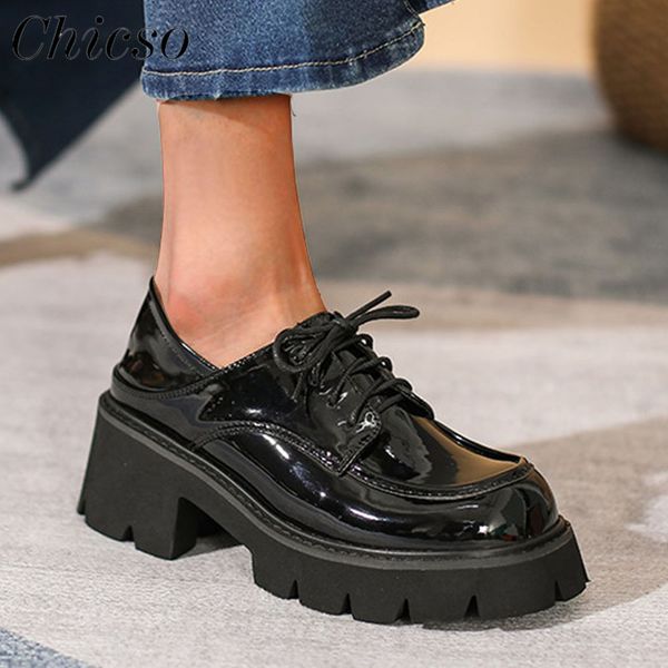 platform leather shoes women 2023 new british style ladies lace up round toe loafers 33-43 large-sized office home shoes, Black
platform leather shoes women 2023 new british style ladies lace up round toe loafers 33-43 large-sized office home shoes, Black